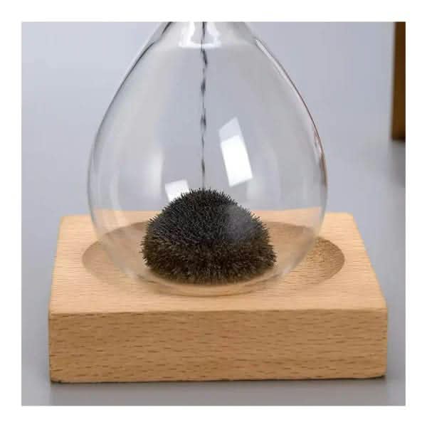 Luxury Magnetic Hourglass Timer – Handcrafted Wooden Base Art Piece for Office & Home Decor