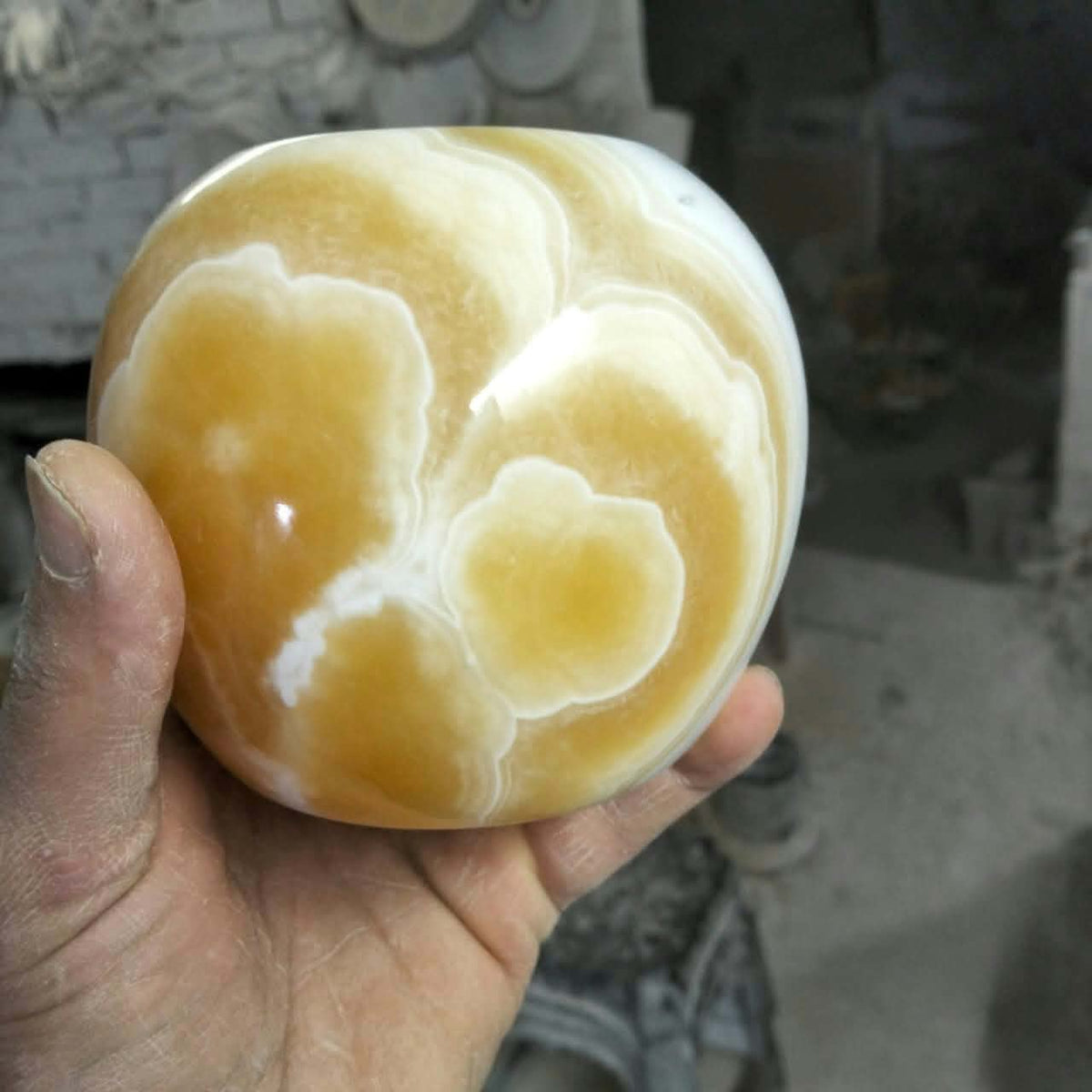 Hand-Carved Onyx Sphere Candle Holders (Set of 2) — Warm Ambient Glow