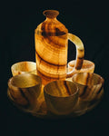 Handcrafted Onyx Coffee Set with Tray - Natural Onyx Stone