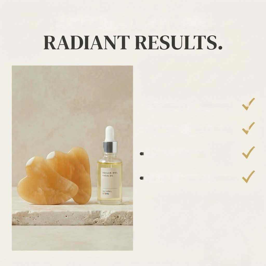 Nile Alabaster Hearts Gua Sha Set (5-Piece) – 100% Natural Egyptian Onyx Facial Sculpting Tools with Organic Facial Oil | Luxury Self-Care Gift