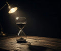 Luxury Black Sand Hourglass - 15 Minute Executive Sand Timer, Elegant Glass Desk Decor for Office, Modern Minimalist Time Management & Productivity Tool, Unique Gift for Professionals