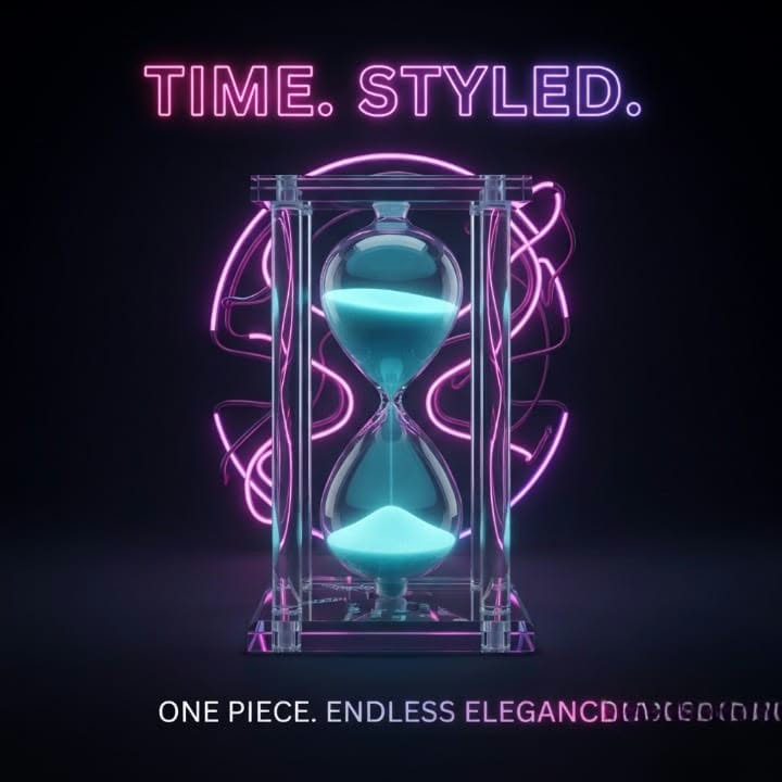 Crystal Frame Hourglass – Turquoise Sand Timer