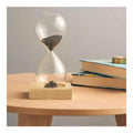 Luxury Magnetic Hourglass Timer – Handcrafted Wooden Base Art Piece for Office & Home Decor