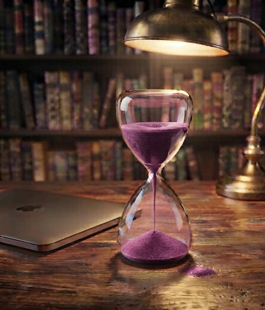The Executive Hourglass — Handcrafted Egyptian Alabaster Sand Timer for the Modern Boardroom