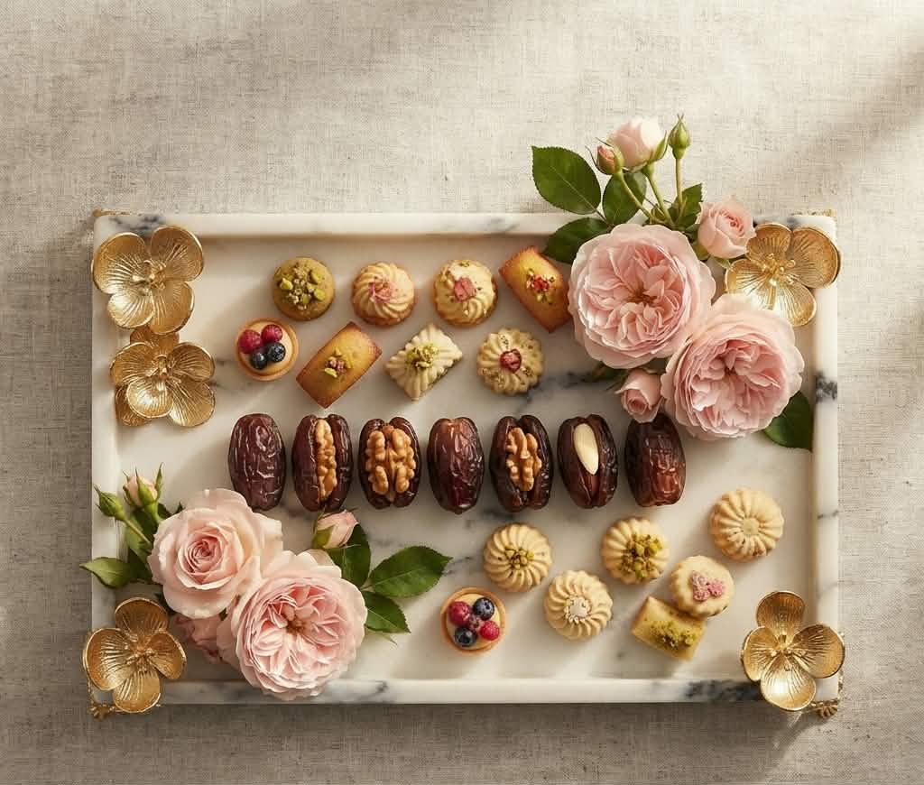 Nile Alabaster Luxury Serving Tray — Hand-Carved Natural Stone