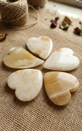Nile Alabaster Hearts Gua Sha Set (5-Piece) – 100% Natural Egyptian Onyx Facial Sculpting Tools with Organic Facial Oil | Luxury Self-Care Gift