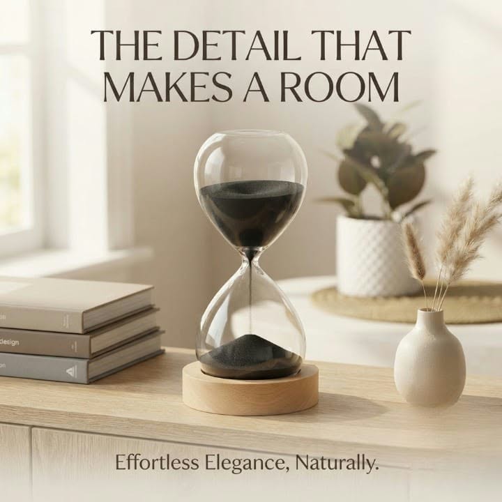 Serenity Hourglass - 15 Minute Natural Wood Sand Timer